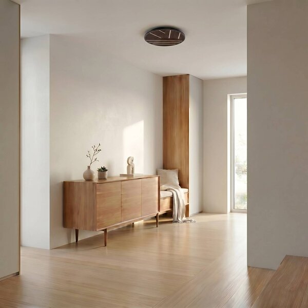 Lampa sufitowa LED Orven Lucande, możliwość ściemniania, czarny, salon / jadalnia, metal, nowoczesny