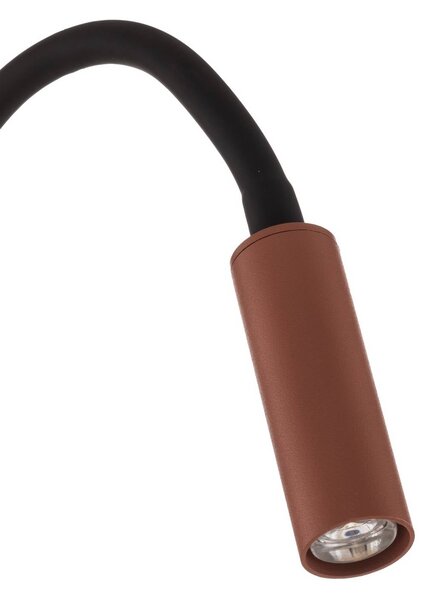 Kinkiet Lagos TK Lighting, możliwość ściemniania, czerwony, sypialnia, metal