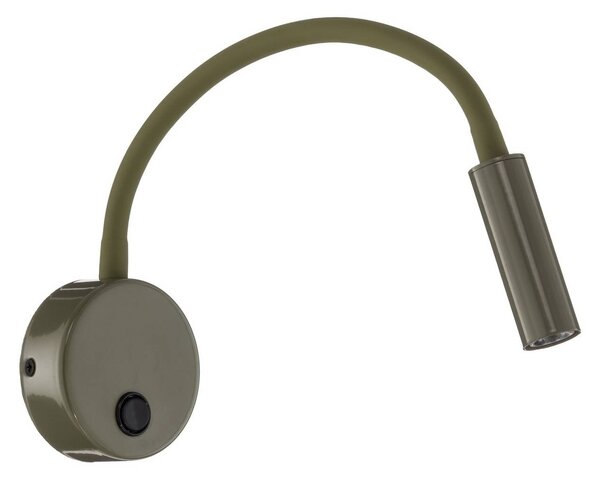 Kinkiet Lagos TK Lighting, możliwość ściemniania, zielony, sypialnia, metal