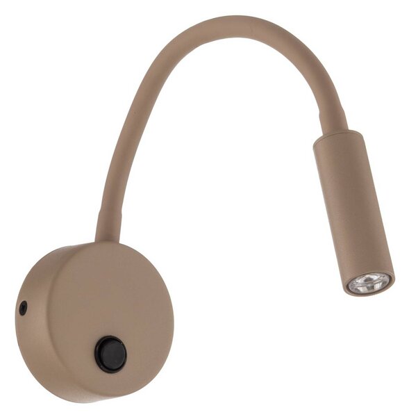 Kinkiet Lagos TK Lighting, możliwość ściemniania, kremowy / amber, sypialnia, metal
