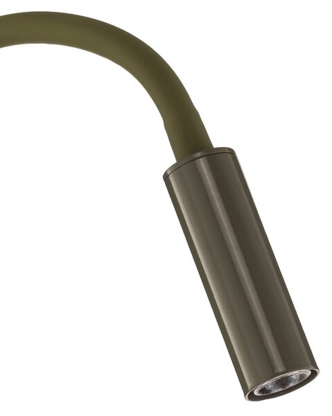 Kinkiet Lagos TK Lighting, możliwość ściemniania, zielony, sypialnia, metal