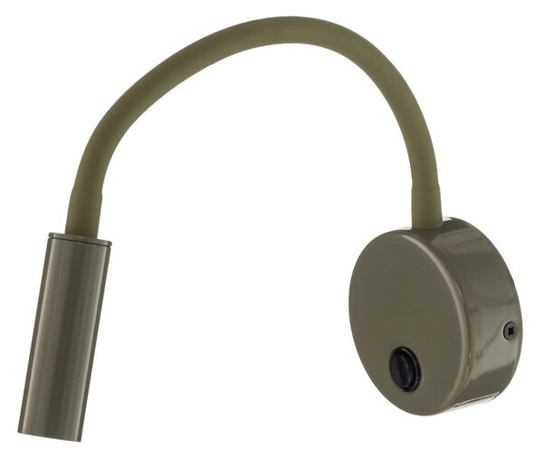 Kinkiet Lagos TK Lighting, możliwość ściemniania, zielony, sypialnia, metal