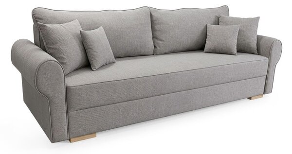Sofa z Funkcją Spania RELON Szara Nowoczesna