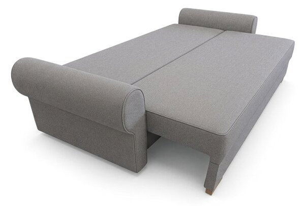Sofa z Funkcją Spania RELON Szara Nowoczesna