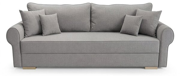 Sofa z Funkcją Spania RELON Szara Nowoczesna