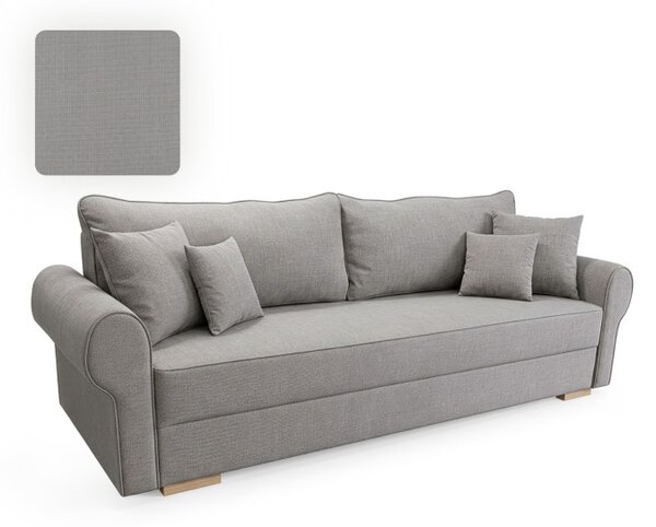 Sofa z Funkcją Spania RELON Szara Nowoczesna