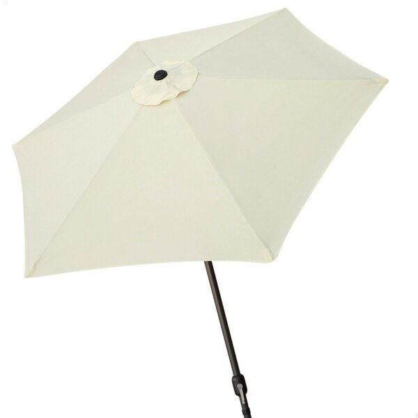 Aktive 61115 - Sześciokątny parasol ogrodowy i patio z ochroną przed wiatrem | wysokość 2,4 m | ochrona UV50 | aluminiowa konstrukcja, łatwy do złożenia i montażu | parasole patio
