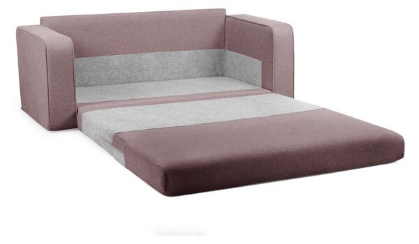 Jasnoróżowa rozkładana sofa 160 cm Come – Bobochic Paris