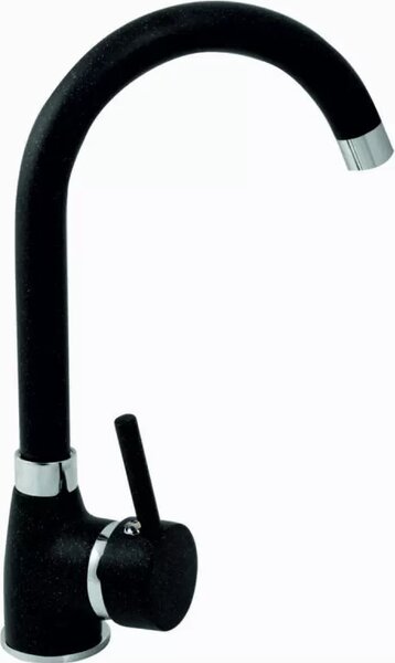 Bateria kuchenna, 30 cm, czarna, z obrotow wylewk 360°, Algea