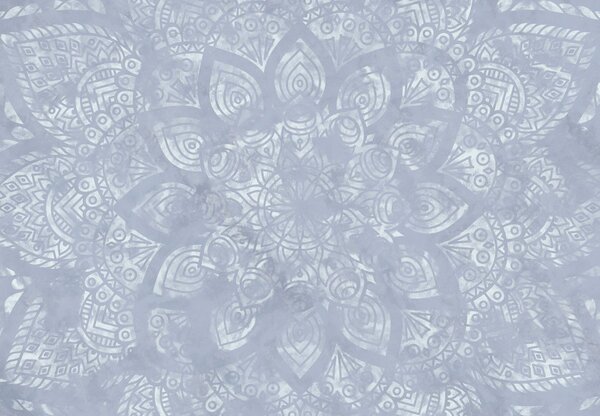 Fototapeta - Niebieska mandala (196x136 cm)