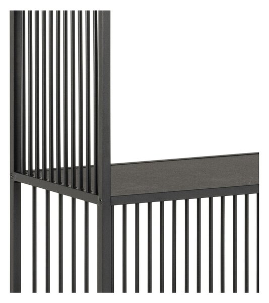 Czarny regał 120x185x35 cm Strington – Actona