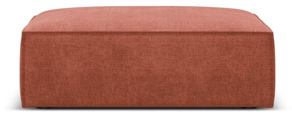 Ceglasty podnóżek z tkaniny szenilowej Vanda – Mazzini Sofas