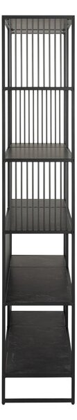 Czarny regał 120x185x35 cm Strington – Actona