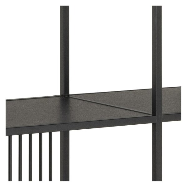 Czarny regał 120x185x35 cm Strington – Actona