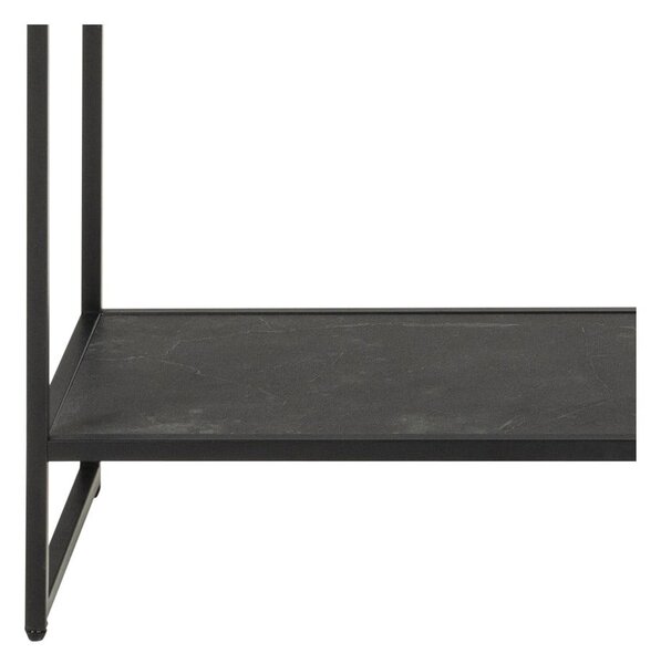 Czarny regał 120x185x35 cm Strington – Actona