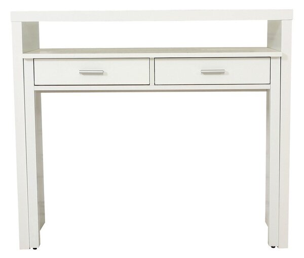 Biała konsola/biurko wysuwane Woodman Desk