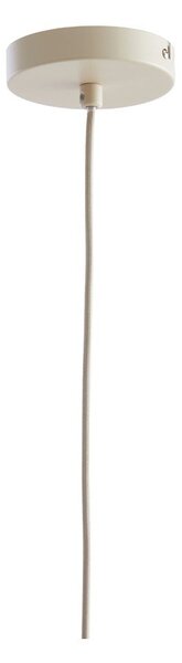 Beżowa lampa wisząca z tekstylnym kloszem ø 29 cm Elati – Light & Living