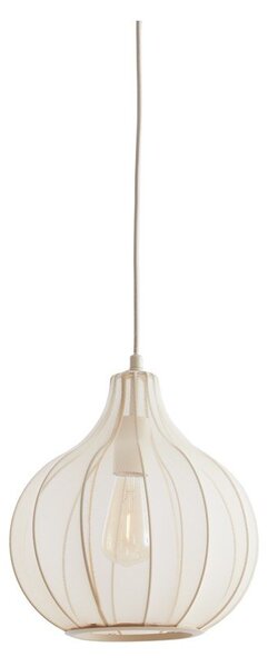 Beżowa lampa wisząca z tekstylnym kloszem ø 29 cm Elati – Light & Living