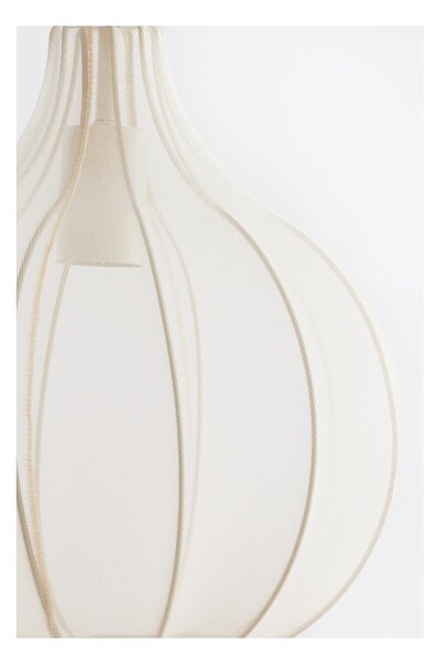 Beżowa lampa wisząca z tekstylnym kloszem ø 29 cm Elati – Light & Living