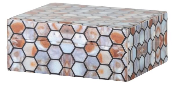 Pojemnik dekoracyjny z żywicy polimerowej 13x10x5 cm Domino – Bloomingville