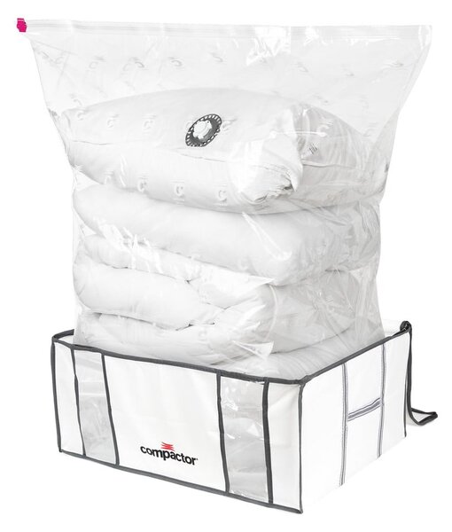 Tekstylne pojemniki do przechowywania ubrań zestaw 2 szt. próżniowe/usztywniane 65x45x27 cm Life – Compactor