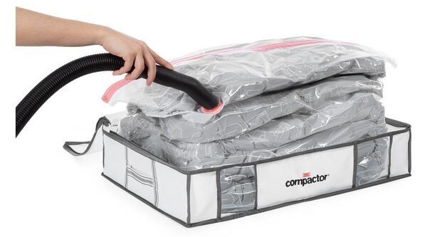 Tekstylne pojemniki do przechowywania ubrań zestaw 3 szt. próżniowe/usztywniane 45x65x15,5 cm Life – Compactor