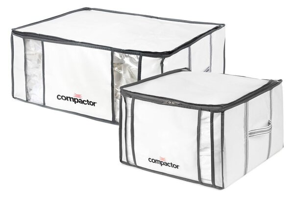 Tekstylne pojemniki do przechowywania ubrań zestaw 2 szt. próżniowe/usztywniane 65x45x27 cm Life – Compactor