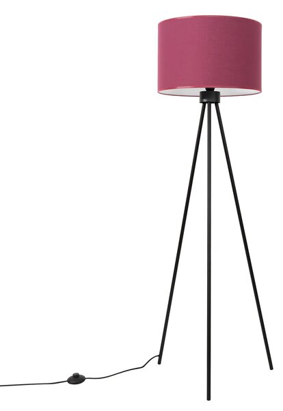 Elegancka lampa stojąca na trójnogu w kolorze burgunu Z2-N32