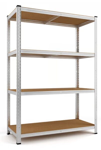 Regał o dużej nośności HEAVY, max. 700 kg, 90x40x160cm, srebrny Monzana