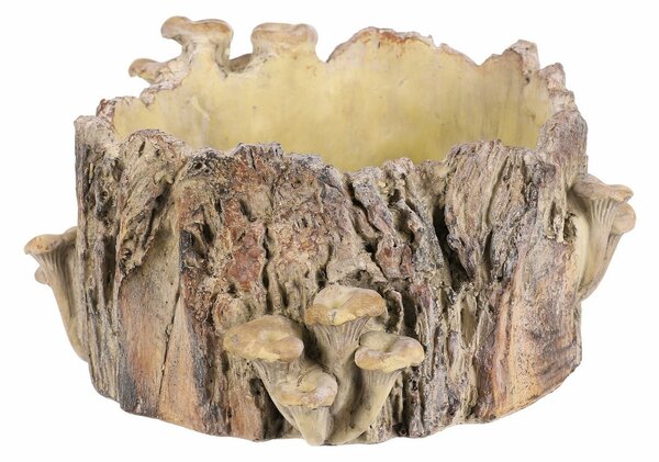 Obudowa betonowa - pień z grzybami, 32 x 29 x 16cm, 32 cm