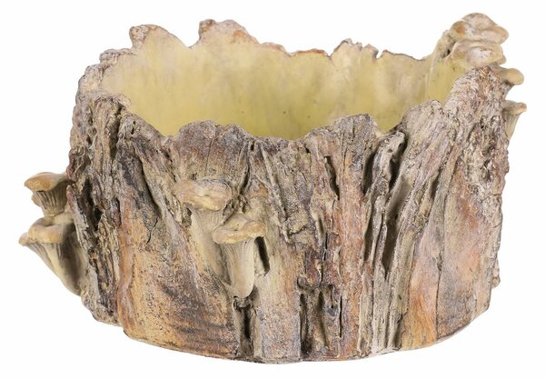 Obudowa betonowa - pień z grzybami, 32 x 29 x 16cm, 32 cm