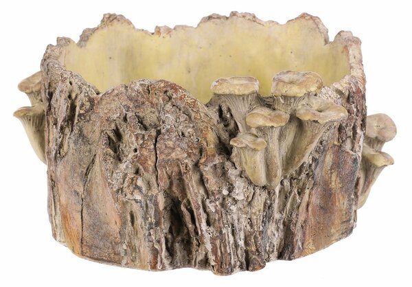 Obudowa betonowa - pień z grzybami, 32 x 29 x 16cm, 32 cm
