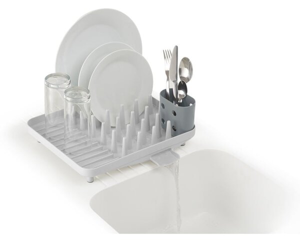 Jasnoszary plastikowy ociekacz 33,5x31,5 cm Duo – Joseph Joseph