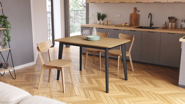 ROXY Dąb Naturalny - KRZESŁO DREWNIANE DO SALONU JADALNI KUCHNI RETRO