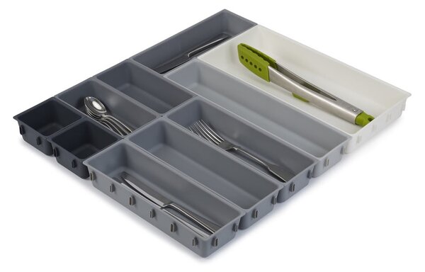 Szary regulowany organizer do szuflady Joseph Joseph Blox
