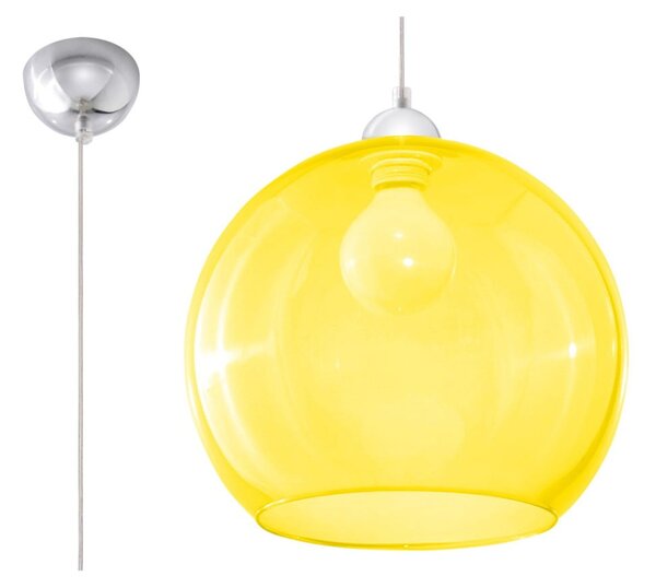Żółta lampa wisząca Sollux Bilbao