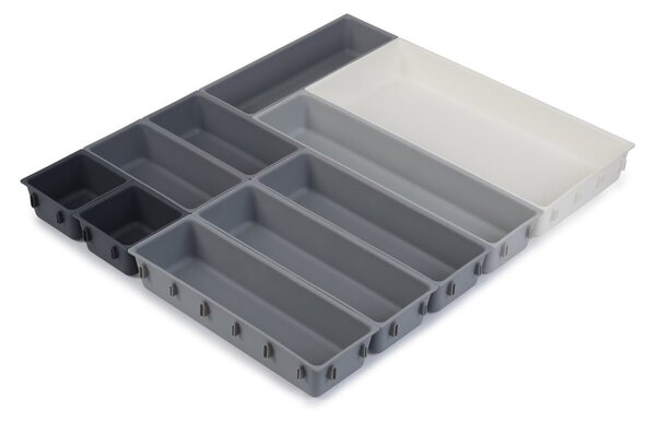 Szary regulowany organizer do szuflady Joseph Joseph Blox