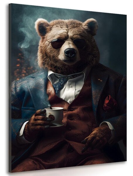 Obrazy zwierzęcy gangster niedźwiedż