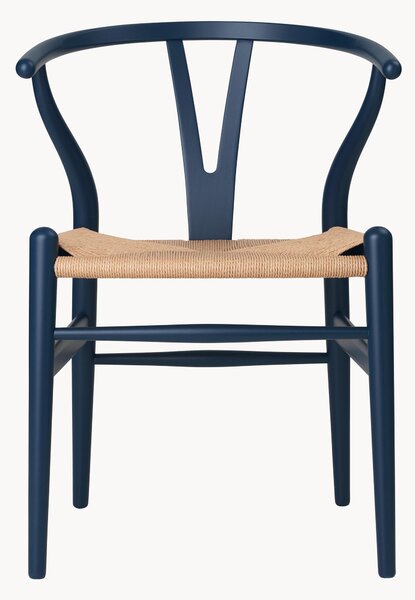 Krzesło z drewna z plecionym siedziskiem CH24 Wishbone Chair
