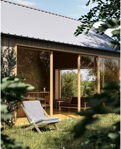 Fotel rozkładany Karup Design Boogie Black/Linen Beige