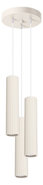 SOLLUX Lampa wisząca KARBON 3P beżowy