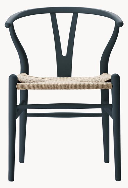 Krzesło z drewna z plecionym siedziskiem CH24 Wishbone Chair