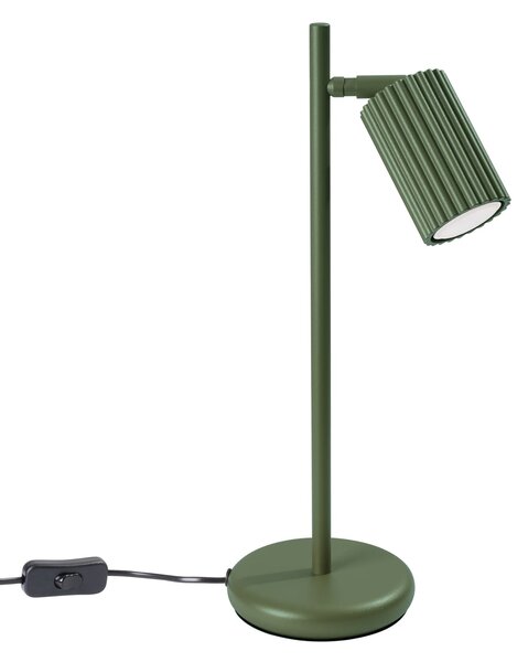 Lampa biurkowa KARBON zielona oliwka