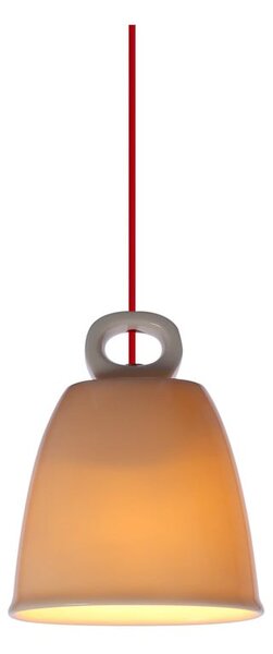 Biały żyrandol dziecięcy z ceramicznym kloszem Sewilla – Candellux Lighting