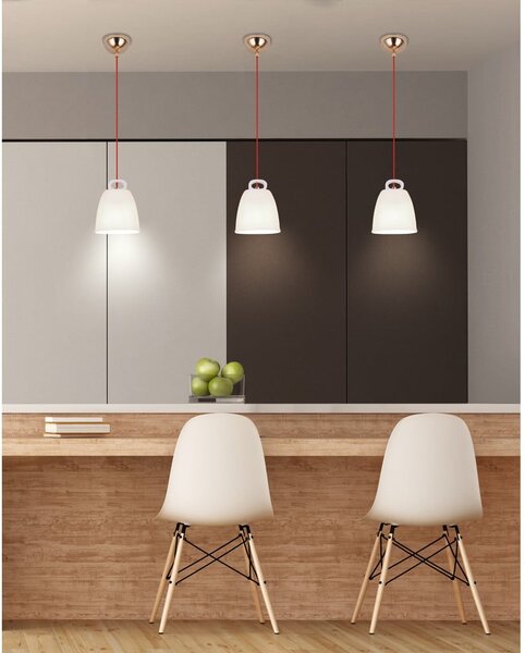 Biały żyrandol dziecięcy z ceramicznym kloszem Sewilla – Candellux Lighting