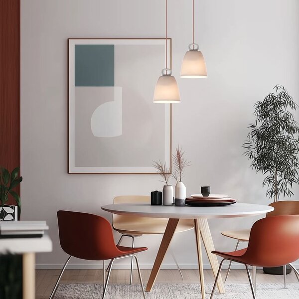 Biały żyrandol dziecięcy z ceramicznym kloszem Sewilla – Candellux Lighting