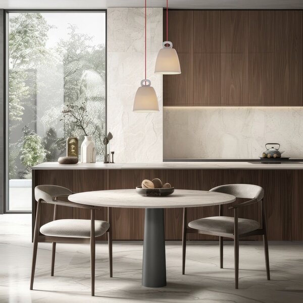 Biały żyrandol dziecięcy z ceramicznym kloszem Sewilla – Candellux Lighting