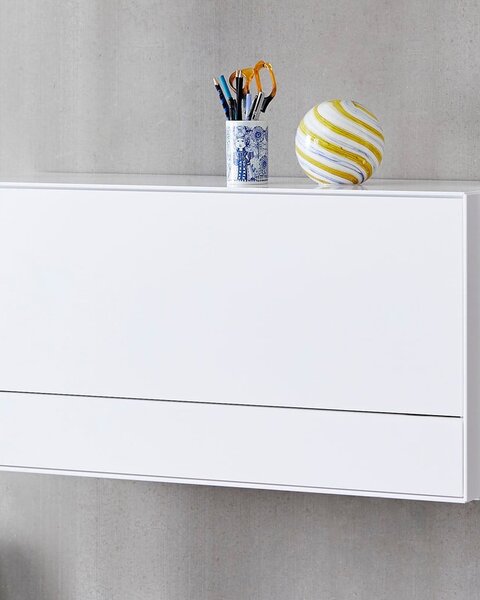 Biała szafka z szafką biurkową/wisząca 91x46x32,5 cm Edge by Hammel – Hammel Furniture