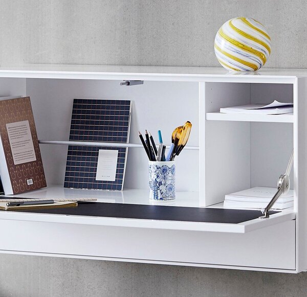 Biała szafka z szafką biurkową/wisząca 91x46x32,5 cm Edge by Hammel – Hammel Furniture