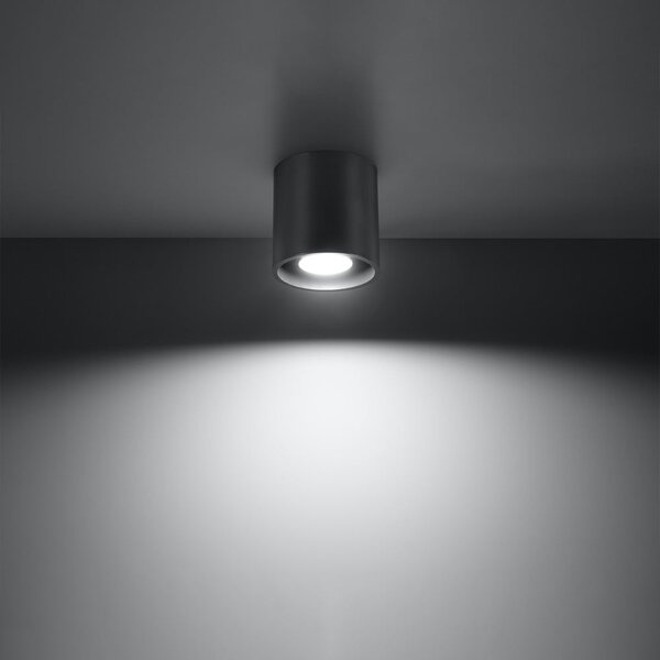 Ciemnoszara lampa punktowa ø 10 cm Roda – Sollux
